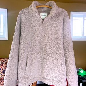 American Eagle beige wool-like sweater
